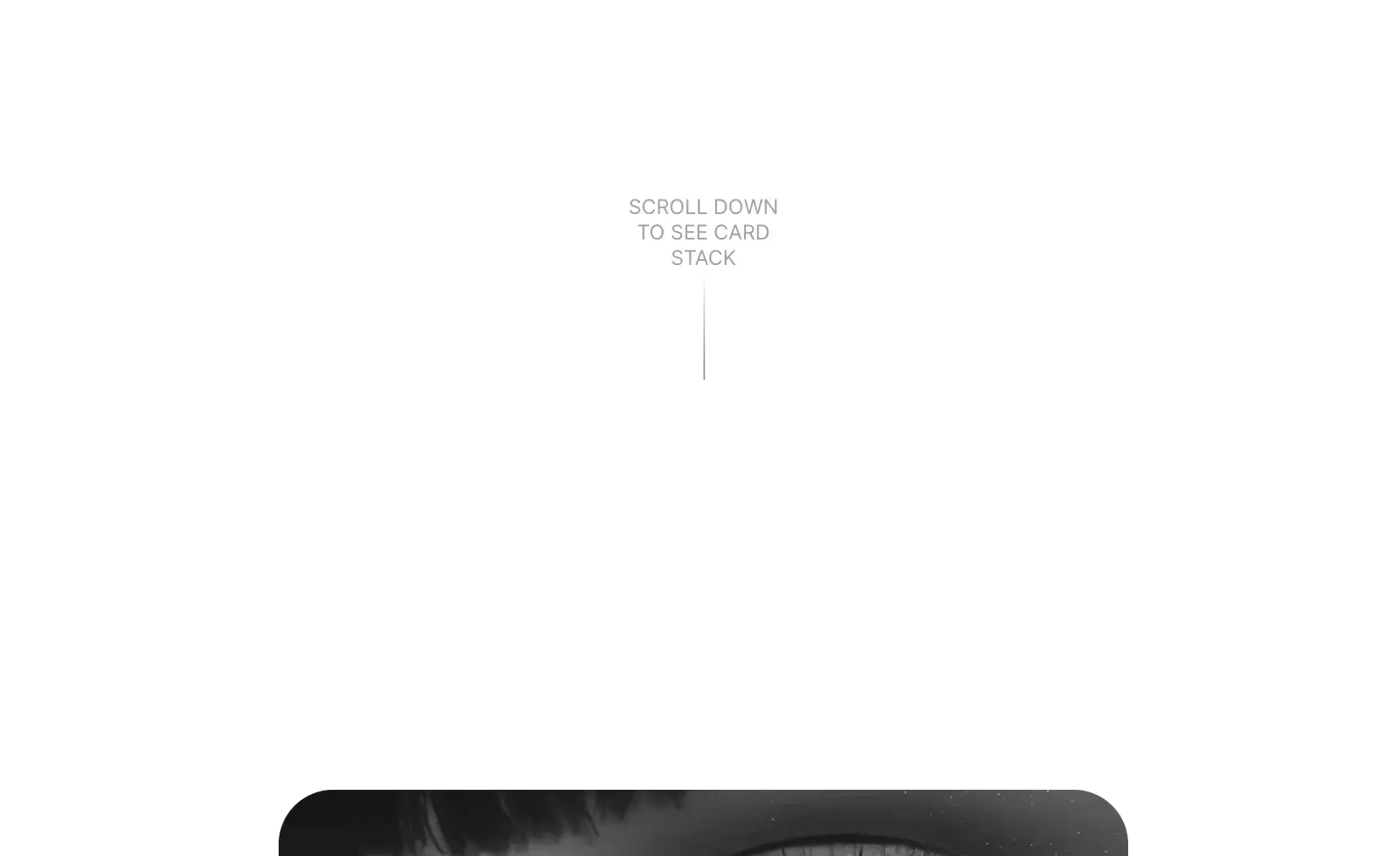 Card stack scroll