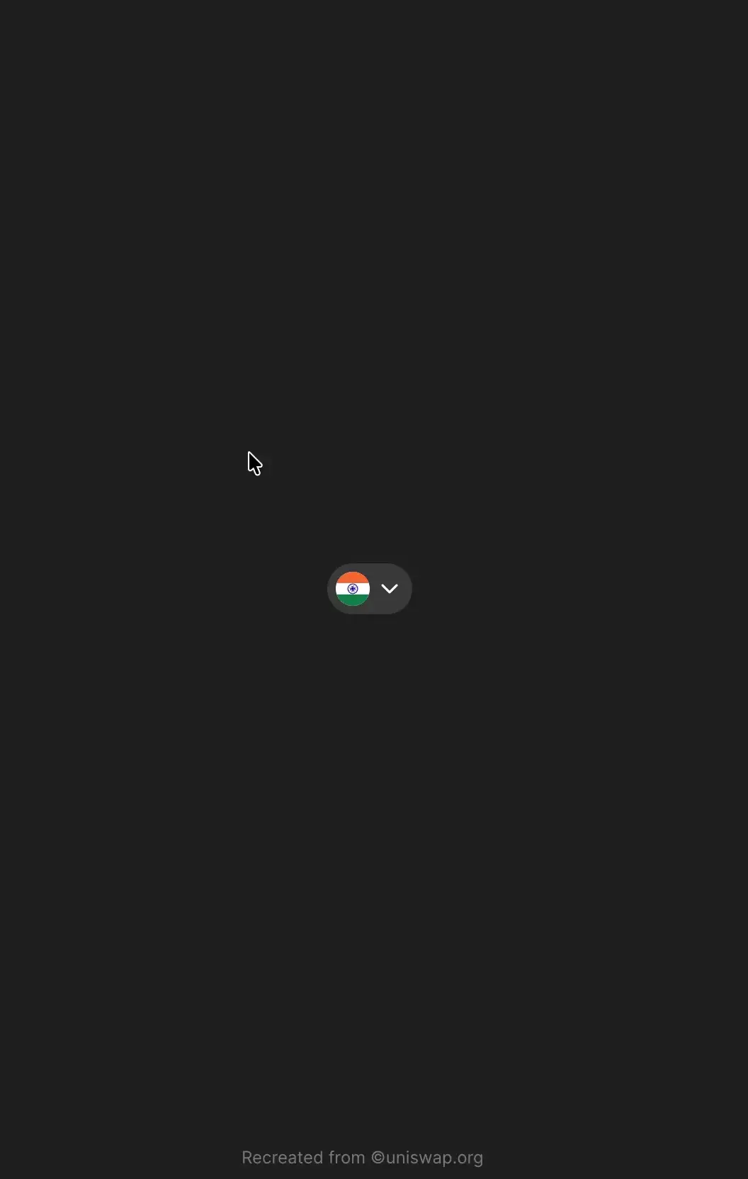 UniSwap Country Dialog
