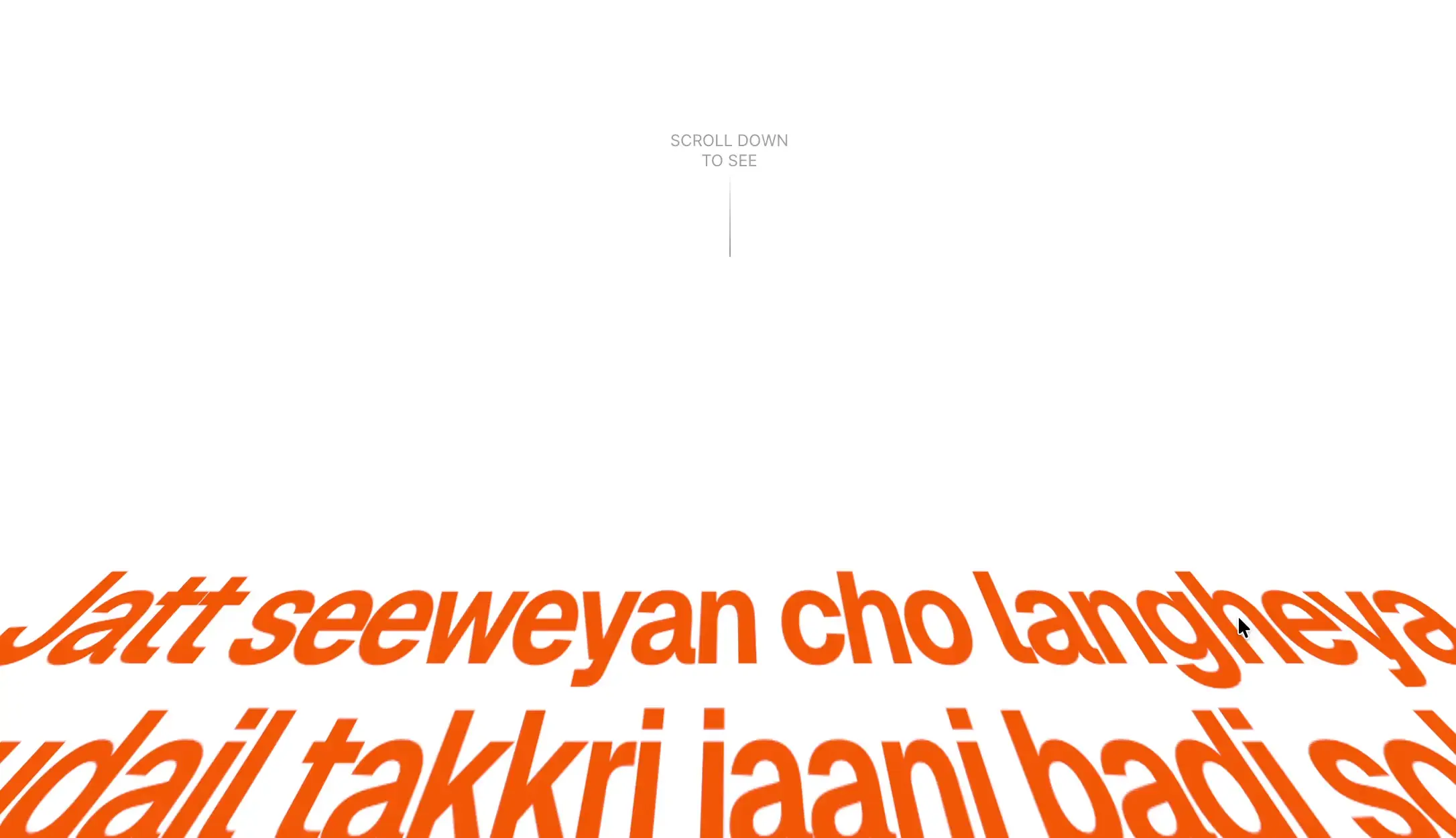 3D perspective text
