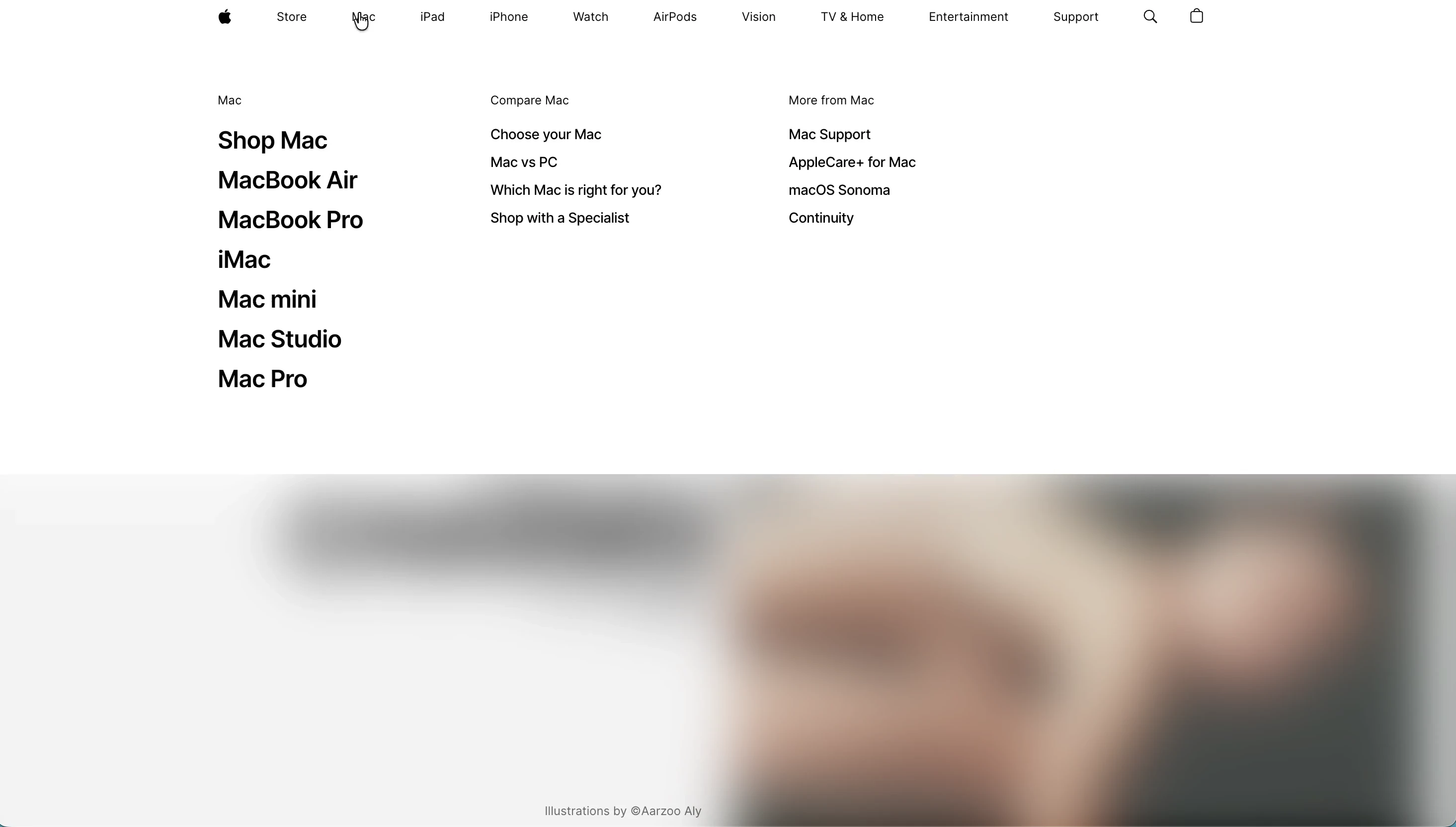 Apple nav bar