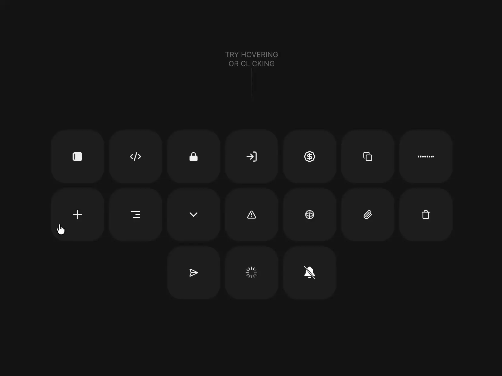 Animated icons