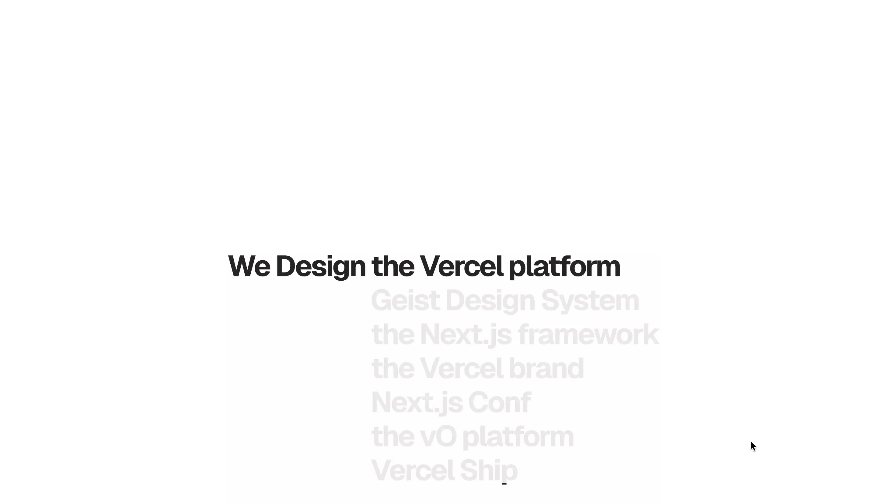 Vercel scroll with blur
