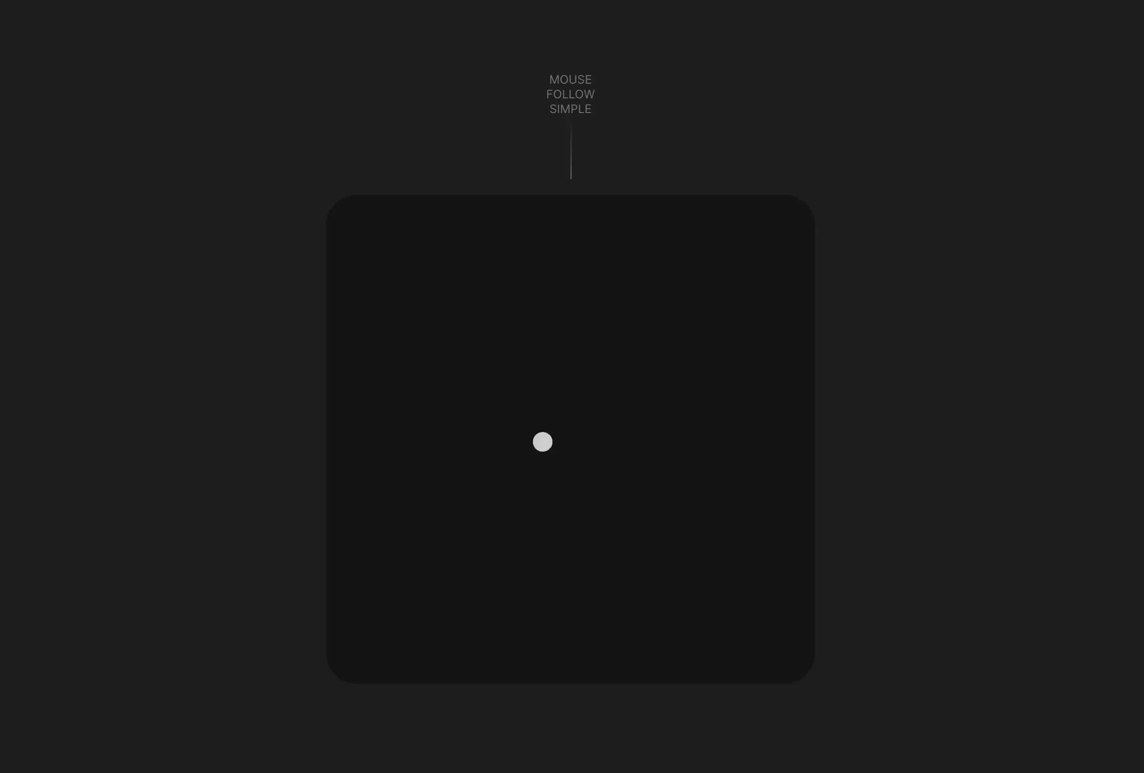 Mouse follow animations