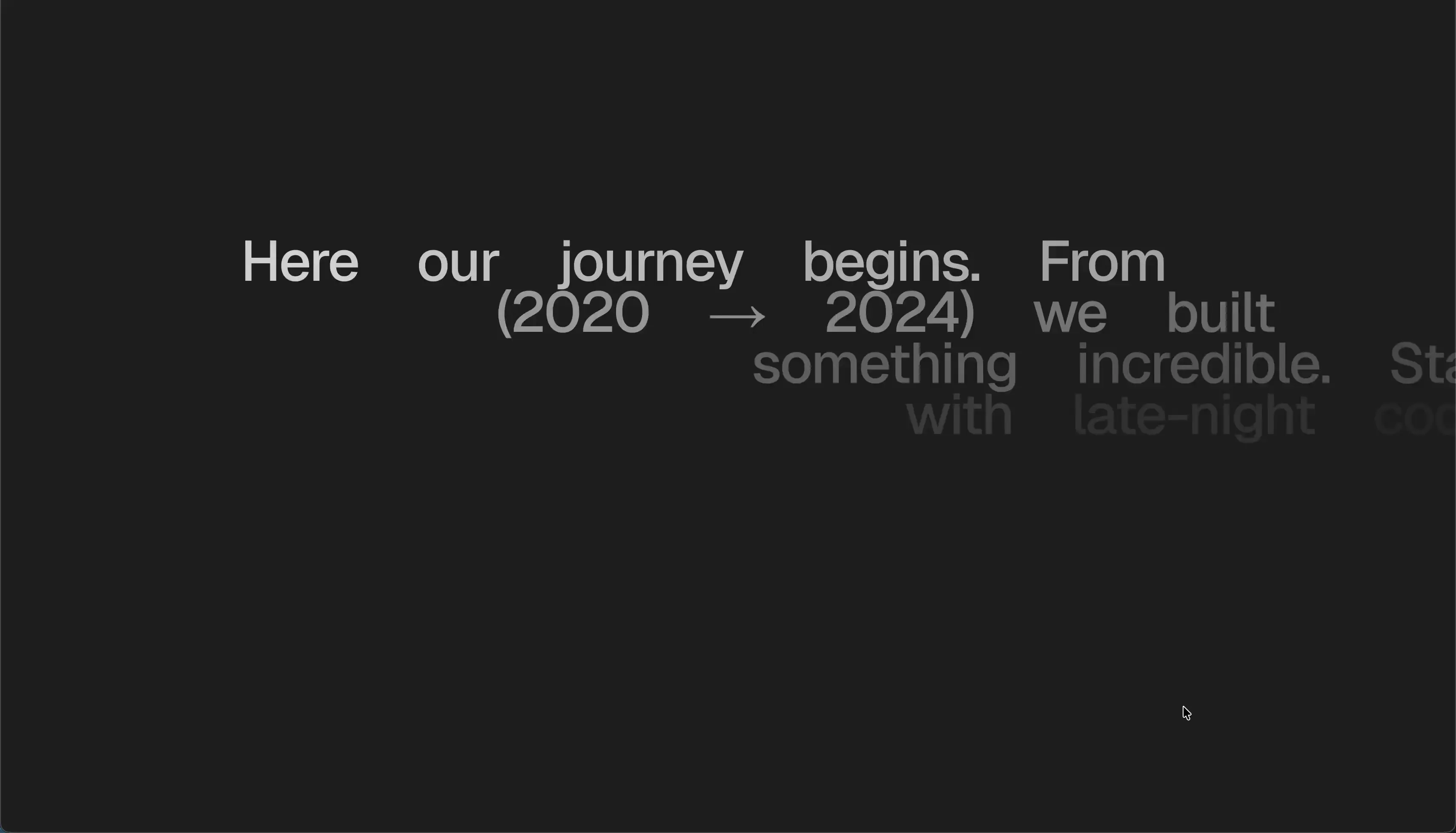 Horizontal Text reveal 